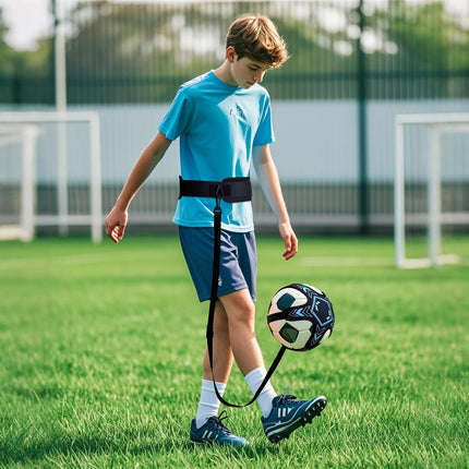 Soccer Kick Trainer Solo Football Training Belt Adjustable Ball Practice Aid