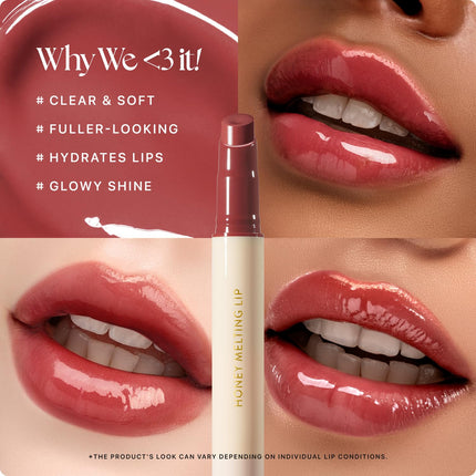 Honey Melting Lip 05 Plum, Hydrating Glossy Lip Balm, Sheer Tint, Korean Makeup
