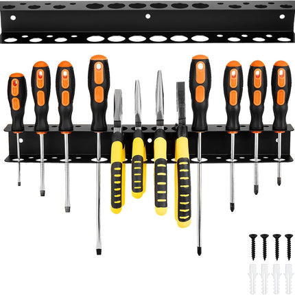 Screwdriver & Pliers Organizer – 15.75" Wall-Mount Tool Storage for Garage & Workshop