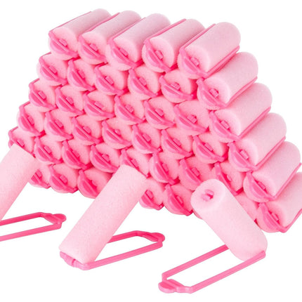 40PCS Foam Hair Rollers, 0.98" Heatless Curlers, Soft Overnight Sponge Rollers for Hair