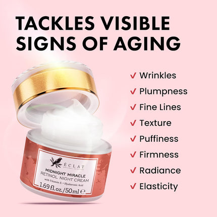 Retinol Night Cream – Anti-Aging, Hydrating & Wrinkle-Smoothing Face Cream
