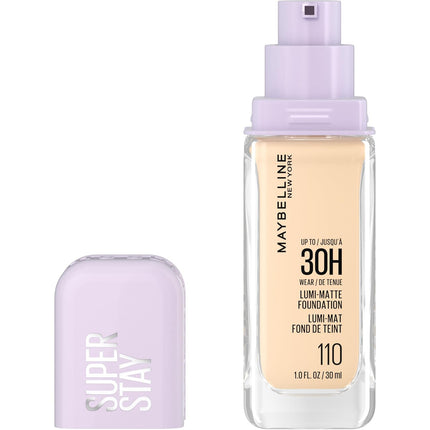 Super Stay Lumi-Matte Foundation 110, Lightweight Buildable Full Coverage, 30HR Wear Makeup