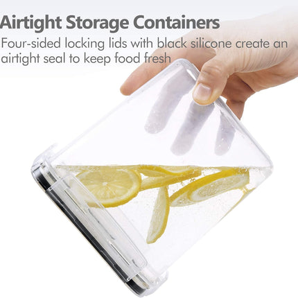 8-Piece Airtight Food Storage Containers – Plastic Kitchen & Pantry Canisters