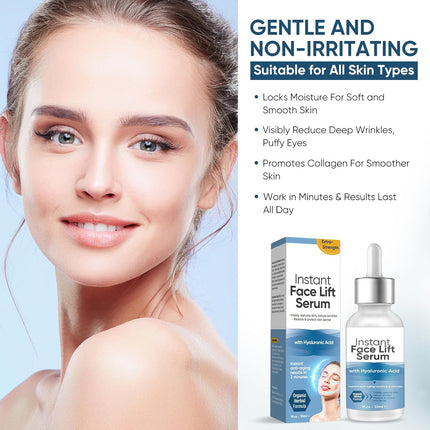 Instant Face Lift Serum – 2-Minute Skin Tightening with Hyaluronic Acid