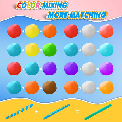 Magic Clay – 36 Colors Air Dry Modeling Clay with Tools for Kids 3+