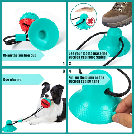 Dog Chew Toys for Aggressive Chewers – Puppy Training, Teething Rope & Puzzle Ball (Blue)