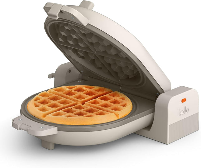 Flip-n-Store Waffle Maker – Fits-Anywhere™, 7” Wide Plates, 1000W, Oatmilk