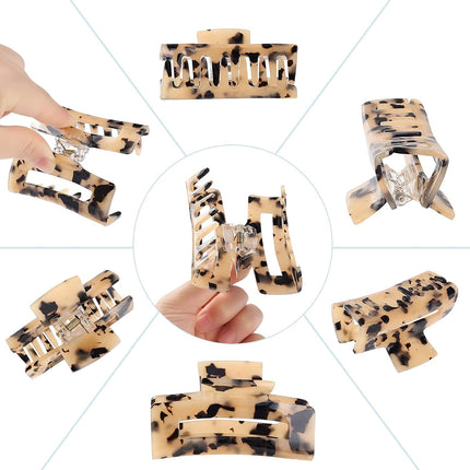 8PCS 3" Claw Hair Clips for Women, Large Hair Accessories for Styling & Updos