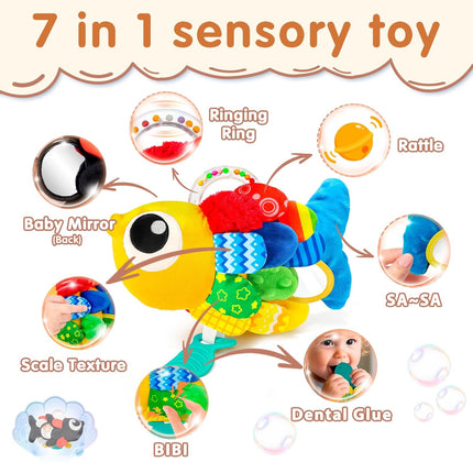 Baby Rattles & Teething Toys – Sensory Shaker for 0-12 Months
