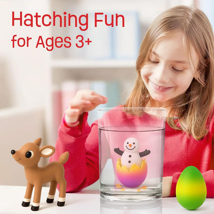Christmas Stocking Stuffers for Kids – 6-Pack Christmas Hatching Eggs, Great Gifts for Grandkids
