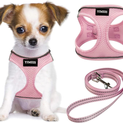 Dog Harness & Leash Set – No Pull, Reflective Soft Mesh for Small to Large Dogs