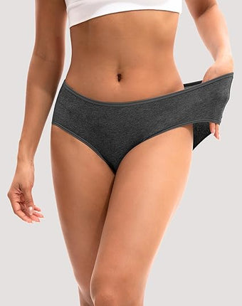 Women's Cotton Hipster Panties 6 Pack Regular & Plus Medium Underwear