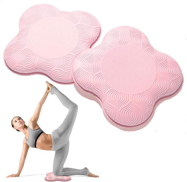 Yoga Knee Pads 2 Pack, Extra Cushion Foam for Kneeling & Exercise Support