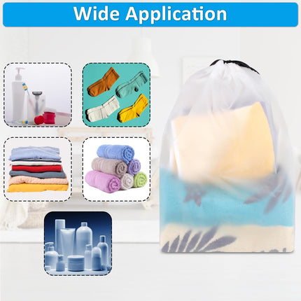 5PCS Waterproof Travel Shoe Bags – Drawstring Storage Bags for Packing & Travel