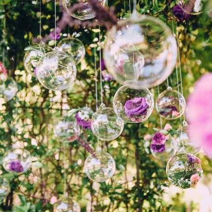 25PCS Clear Fillable Christmas Ornaments – 5 Different Sizes DIY Balls