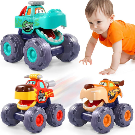 Pull Back Monster Truck Toys – Car Toy for Toddlers 1–3 Years