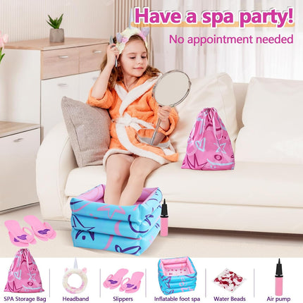 Kids Spa Kit for Girls – Manicure, Pedicure & Nail Art Salon Gift Set