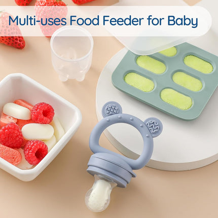 2-Pack Silicone Baby Fruit Feeder – Teething & Self-Feeding Feeder
