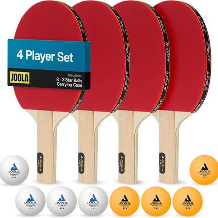 Tournament Level Ping Pong Rackets Set with Carrying Case Indoor Outdoor