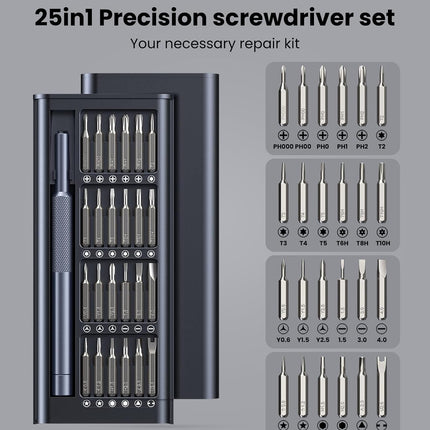 25-in-1 Precision Screwdriver Set – Magnetic Mini Repair Tool Kit for Electronics