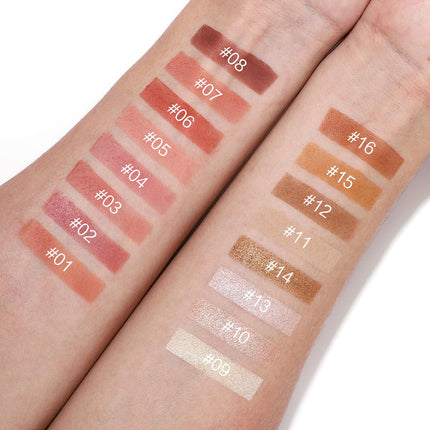 16-Color Contour Palette – Blush, Highlighter & Bronzer, All-in-One