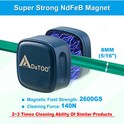 DaToo Mini Magnetic Aquarium Glass Cleaner Scrubber Strong N38 Magnet for Fish Tanks