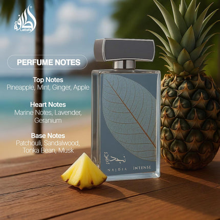 Lattafa Najdia Intense Perfume for Men 100ml Eau de Parfum Fresh Marine Woody Scent