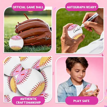 PVC 9in Practice Baseball for Training, Hitting Practice & Player Gifts