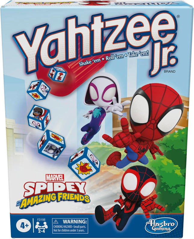 Spidey & His Amazing Friends Yahtzee Jr. Marvel Board Game for Kids 4+