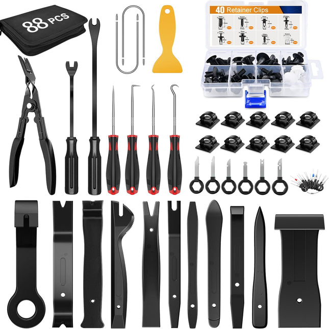 13PCS Auto Trim Removal Tool Kit – Car Panel, Door & Window Pry Tool Set, Blue