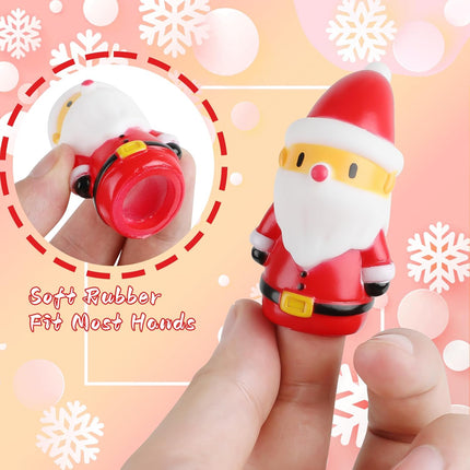 5 Pieces Christmas Finger Puppets – Elk, Santa Claus, Snowman & Holiday Characters for Kids