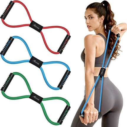 Figure 8 Resistance Bands for Arms, Chest Expander and Full Body Workout