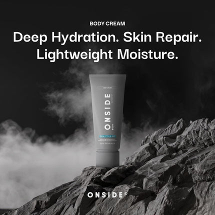 Men's Recovery Body Cream 7.1oz, Santal Leather, Deep Moisturizing Non-Greasy Lotion