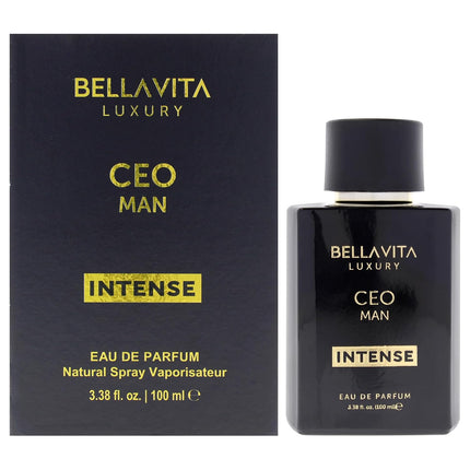 BellaVita Luxury CEO Man Intense Eau de Parfum 100ml Aromatic Amber Cologne