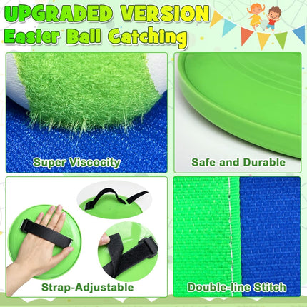 Toss Catch Ball Toy Set for Kids, Outdoor & Indoor Fun, Ages 3-12, Summer Gift