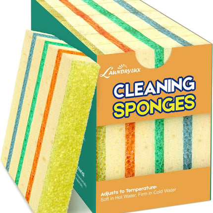 4 Pack Scrub Sponge Temperature Responsive Cleaning Sponges Kitchen Use