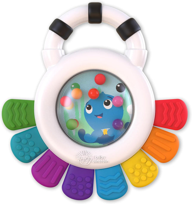 Baby Einstein Outstanding Opus Octopus Toy – Rattle, Teether & Sensory Fun