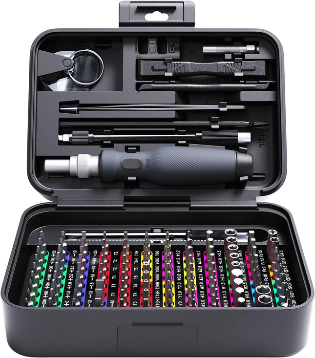 132Pcs Mini Precision Screwdriver Set Magnetic Repair Tool Kit with Storage Box