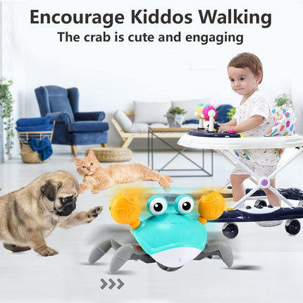 Crawling Crab Baby Toy – Tummy Time & Learning Toy for Infants 3–36 Months