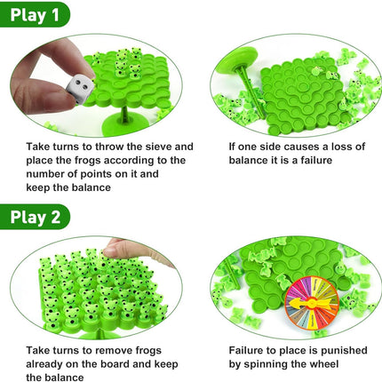 Frog Balance Game – Two-Player Board, Educational Montessori Toy for Kids