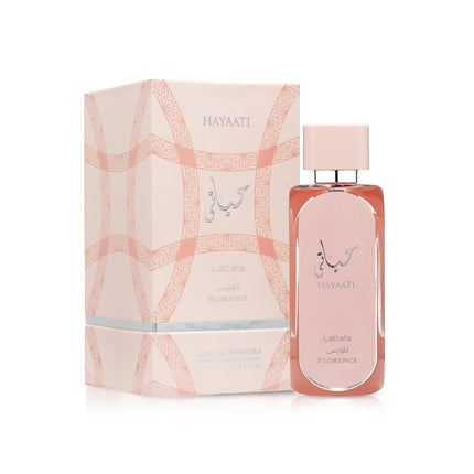 Lattafa Hayaati Florence Women’s Eau de Parfum 3.4 oz Floral Fruity Gourmand Perfume