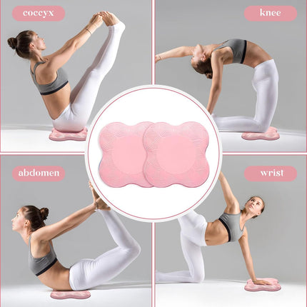 Yoga Knee Pads 2 Pack, Extra Cushion Foam for Kneeling & Exercise Support