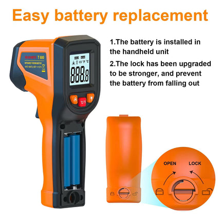 Laser Infrared Thermometer – Non-Contact Digital Temp Gun for Industrial & Cooking