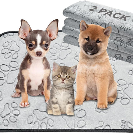 2-Pack Reusable Puppy Pads – Waterproof, Absorbent, Non-Slip Training Mats (18"x24")