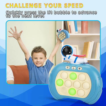 Fast Push Bubble Game V2 – Light-Up Fidget Toy, Kids & Adults, Travel