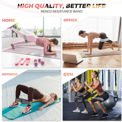 3-Set Resistance Bands – Heavy, Medium, Light Loops for Pilates & Yoga