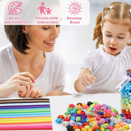 2060 Sheets Origami Paper, 27 Color Double-Sided Star Strips, DIY Craft Supplies