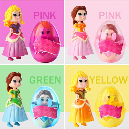 4 Pack Christmas Stocking Stuffers – Jumbo Princess Eggs with Deformation Toys