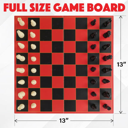Classic Chess Board Game Folding Set Strategy Game for Kids Adults