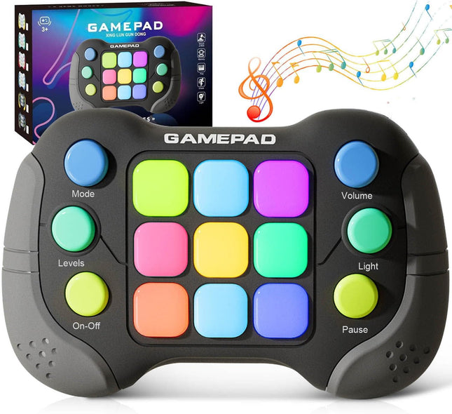 Upgraded Light-Up Fidget Game – Quick Push Handheld Console for Kids
